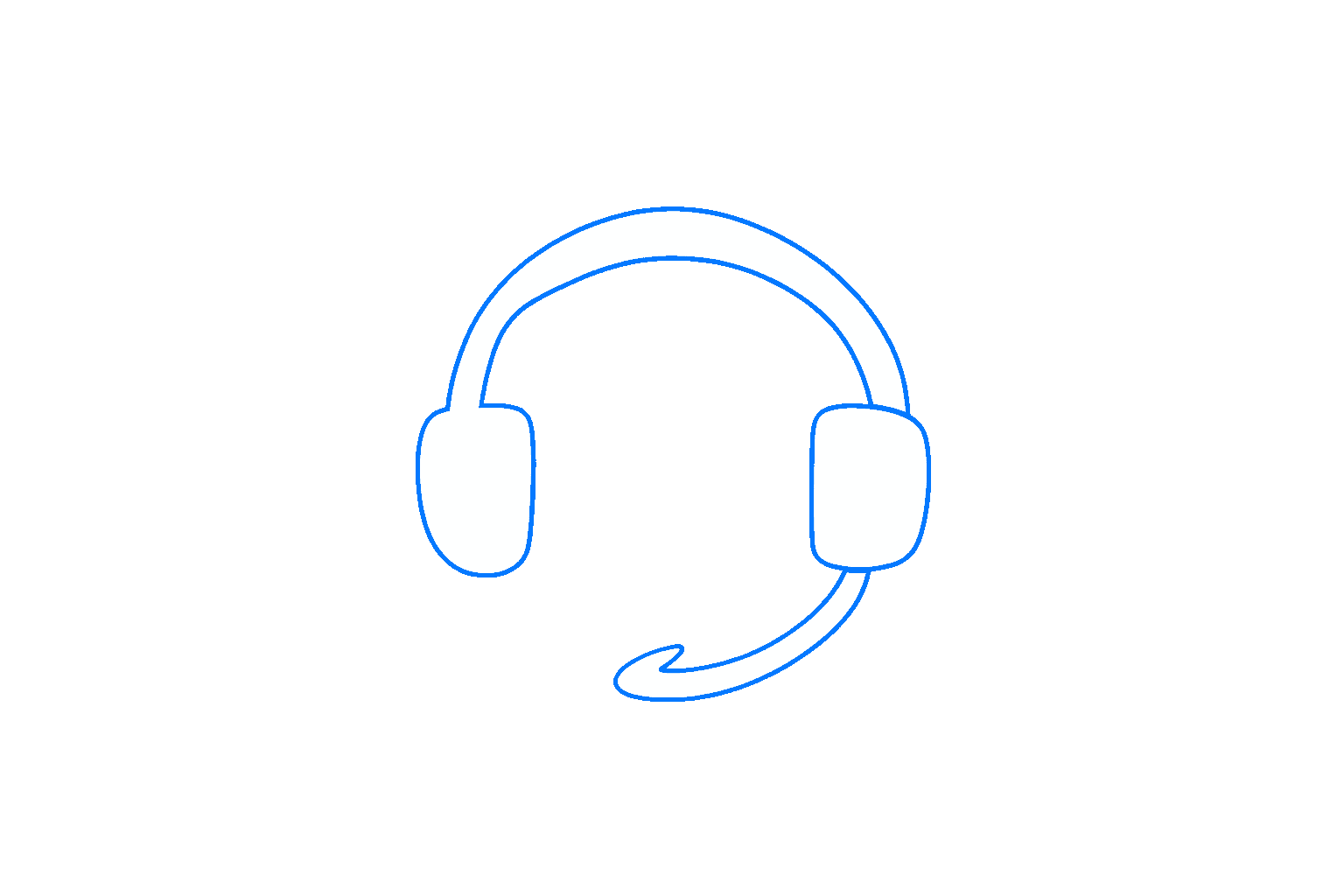 Headphones with microphone for online gaming and communication, modern wireless design.